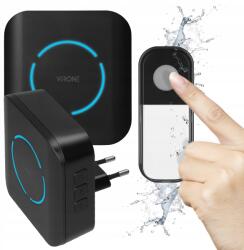VIRONE Vezeték nélküli hálózati ajtócsengő megvilágított 180 m 88dB 36 hang (DB-10/B)