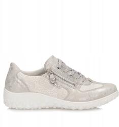RIEKER Női sportcipő Rieker 59501-90 ezüst félcipő fűzött (59501-90)