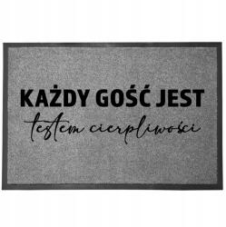 TabPrint Lábtörlő Bejárati Szürke Otthoni Dekorációs Ajándék Vendég Teszt 60X40cm (WYCIERACZKA GOŚĆ TEST SZARA)