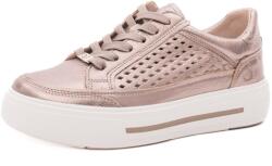 Caprice Pantofi dama casual din piele naturala, Caprice, 9-23719-44 341 TAUPE METALLIC, taupe
