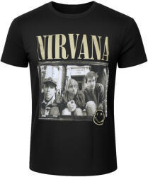ROCK OFF tricou bărbați Nirvana - Nevermind '91 Hotel Photo - BL - Carbon - ROCK OFF - NIRVCBN97MB