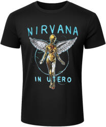 ROCK OFF tricou bărbați Nirvana - In Utero Neon Blue - BL - Carbon - ROCK OFF - NIRVCBN99MB