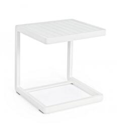 Bizzotto Masuta aluminiu alb Konnor 40x40x45 cm (0662287X)