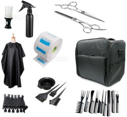 Pauco Kit frizerie coafor cu geanta echipata Creolla produse scoala frizeri