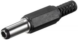 Goobay Mufa DC tata cu protector de cablu 2, 5 x 5, 5 mm (DC-2.5X5.5P-14MM)