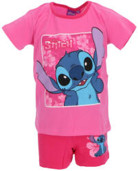 Stitch Disney Pijamale scurte copii, Stitch, Roz Rosu, Bumbac (LIL36-0744-3A)