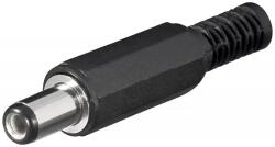 Goobay Mufa alimentare DC tata EX5.5/IN2.1 cu protector cablu, Goobay (PC-001-GBAY)