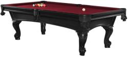 Dynamic Masã de biliard Shelton, 8 ft, negru Club Cloth burgundy (55.147.08.1.4)