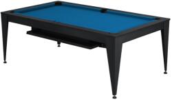 Dynamic Masă de biliard / masă de dining, Vancouver III, 7 ft. , negru/negru Royal-blue (55.079.07.7)