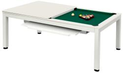 Dynamic Masă de biliard / masă de dining, Vancouver II, 7 ft. , mat/alb (55.078.07.7)