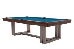 RASSON Masă de biliard / masă de dining, Rasson Trillium, 8 ft, nuc, Simonis 760 electric blue (55.140.08.1.6)