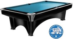 Dynamic Masa de biliard Dynamic III, negru lucios, Pool, 8 ft. Simonis 760 electric blue (55.100.08.5.2)