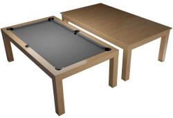 Dynamic Masă de biliard / masă de dining, Mozart, 7 ft. , stejar Club Cloth gray (55.107.07.1.1)