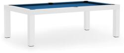Dynamic Masă de biliard / masă de dining, Mozart, 7 ft. , alb mat Club Cloth royal blue (55.107.07.3.2)