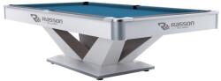 RASSON Masă de biliard, Biliard, Rasson Victory II Plus, Alb, 8 ft. Simonis 860 electric blue (55.143.08.3.10)