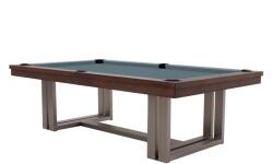 RASSON Masă de biliard / masă de dining, Rasson Trillium, 8 ft, nuc, Simonis 760 powder blue (55.140.08.1.8)