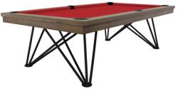 RASSON Masã de biliard / masã de dining, Dauphine, stejarțargintiu, 8 ft. Simonis 760 red (55.130.08.1.7)