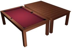 Dynamic Masă de biliard / masă de dining, Mozart, 7 ft. , mahagon Club Cloth burgundy (55.107.07.0.4)