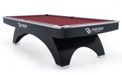 RASSON Masã de biliard, Rasson Ox, 9ft, negru, buzunare EPBF Simonis 860 burgundy (55.148.09.5)