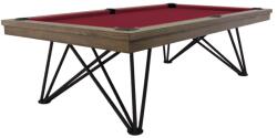 RASSON Masă de biliard / masă de dining, Dauphine, stejarțargintiu, 7 ft. Simonis 860 burgundy (55.130.07.1.21)