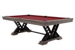 RASSON Masã de biliard, Pool, Rasson Vienna, 8 ft, Silver Mist Club Cloth burgundy (55.141.08.1.3)