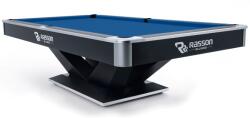 RASSON Masă de biliard, Rasson Victory II Plus, Negru, 8 ft. Simonis 860 royal blue (55.143.08.5.14)