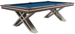 RASSON Masă de biliard / masă de dining, Pierce, 8 ft, nuc Club Cloth royal blue (55.135.08.1.1)