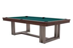 RASSON Masă de biliard / masă de dining, Rasson Trillium, 8 ft, nuc, Simonis 760 blue green (55.140.08.1.5)