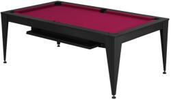 Dynamic Masă de biliard / masă de dining, Vancouver III, 7 ft. , negru/negru Burgundy (55.079.07.5)