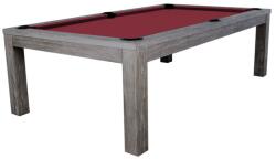 RASSON Masă de biliard / masă de dining, Rasson Penelope II, 8ft. argintiu, cu blat de masă inclusă Club Cloth burgundy (55.132.08.1.4)