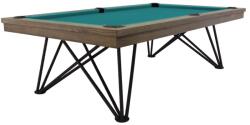 RASSON Masã de biliard / masã de dining, Dauphine, stejarțargintiu, 8 ft. Simonis 760 blue green (55.130.08.1.10)
