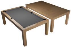 Dybior Masă de biliard / masă de dining, Stejar, Pool, 6 ft. Club Cloth gray (55.075.06.0.1)