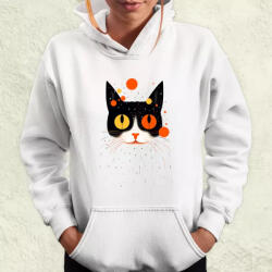 Magnolion Pozitív alakzat negatív tér macska v7 női pulóver (7487-PN)