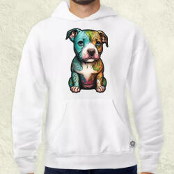 Magnolion Pitbull kölyök v2 férfi pulóver (2182-P)