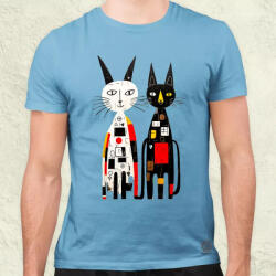 Magnolion Rajzfilm macskák v3 férfi póló (6673)