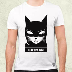 Magnolion Catman fekete férfi póló (28205)