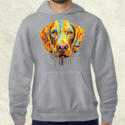 Magnolion Absztrakt Weimari vizsla v2 férfi pulóver (8332-P)