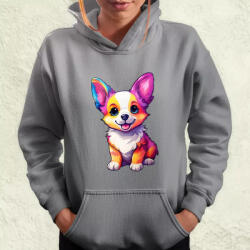 Magnolion Corgi kölyök v2 női pulóver (9027-PN)