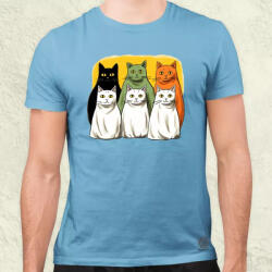 Magnolion Halloween cicák v2 férfi póló (9086)