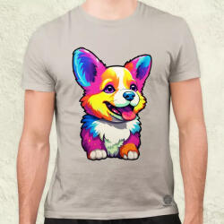 Magnolion Corgi kölyök v1 férfi póló (9026)