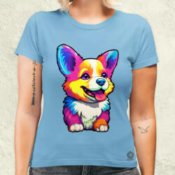 Magnolion Corgi kölyök v1 női póló (9026-N)