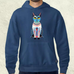 Magnolion Ókori egyiptomi macska v2 férfi pulóver (19711-P)