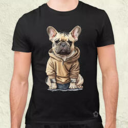 Magnolion Francia bulldog kölyök v1 férfi póló (2333)