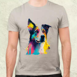 Magnolion Border collie rajz v2 férfi póló (1115)