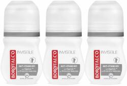 Borotalco - Deodorant Roll-On Borotalco Invisible 3 x 50 ml