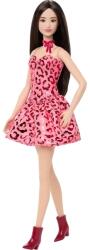 Mattel Papusa Barbie Fashionistas, Pink Leopard Print Dress, JJN59 Papusa Barbie