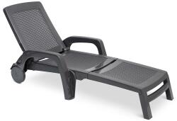 BICA Antracit technorattan Bahama Bica napozóágy (BC8991)