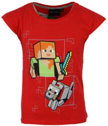 Minecraft Red gyerek rövid póló, felső 4 év / 104 cm (85FKC49291A4) - kreativjatek