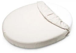  Petite&Mars Vízhatlan lepedő ovális kiságyakhoz, Soft Dream, Oval 84x50 cm, White