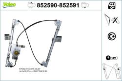 VALEO Mecanism actionare geam VALEO 852590 (852590)